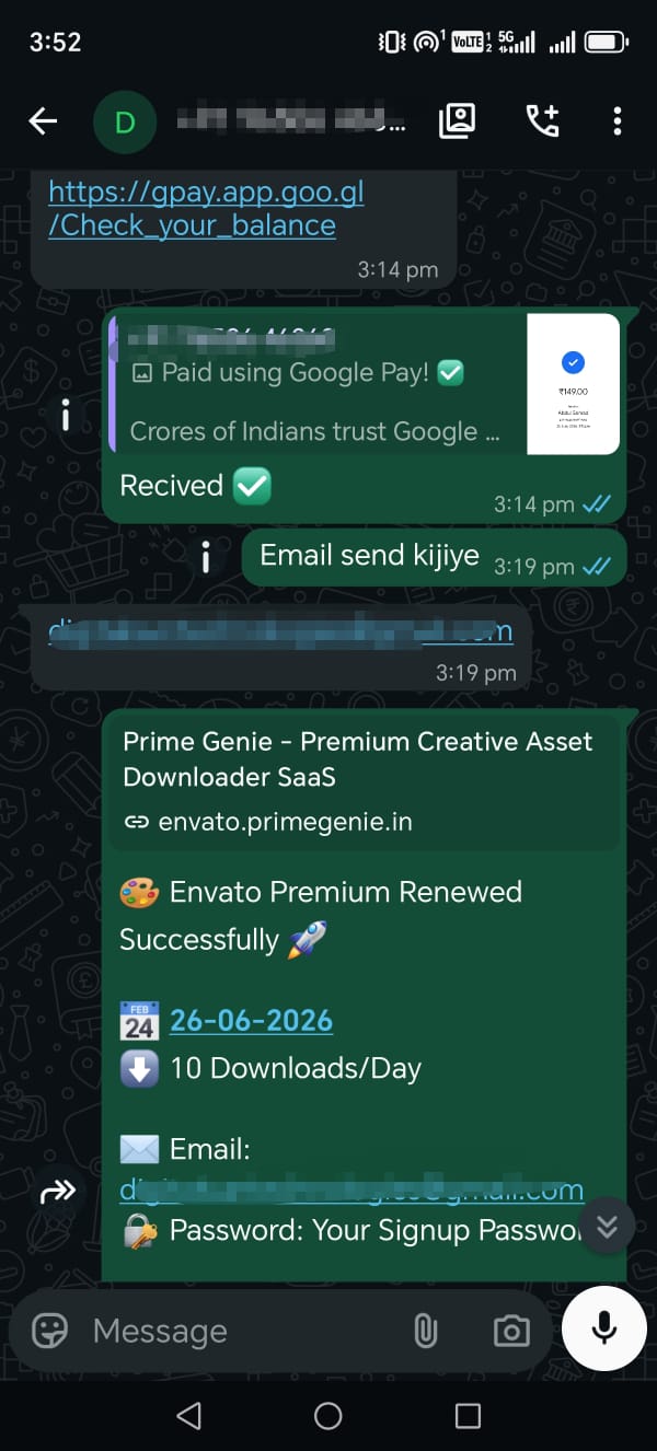 Prime Genie Group Buy designer tools subscription customer activation proof screenshot 50